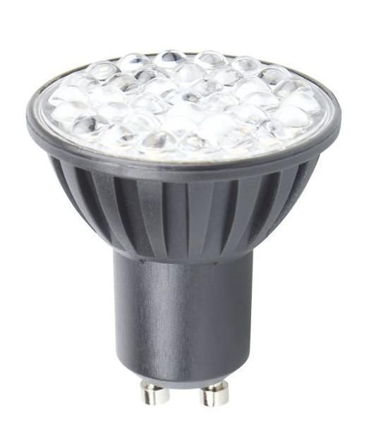 Ampul Led Çanak Landlite Siyah GU10 220V 4W Beyaz Coolwhite 