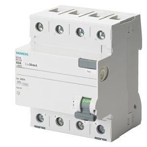 SIEMENS » 5SV5344-6 Kaçak Akım Rölesi 3x40A 30mA , TİP-A 3F+N 70mm