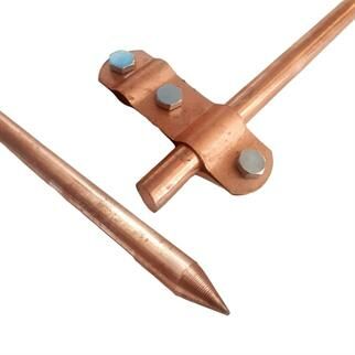 TOPRAKLAMA ÇUBUĞU 12 LİK 85 CM TAM BAKIR   (10 ADET FİYATI)