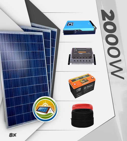 Solar Paket 2,4 KW - Lamba, TV, Uydu, Normal Boy Buzdolabı, Ev Aletleri, Su Pompası, Çamaşır Makinesi Ve Şarj