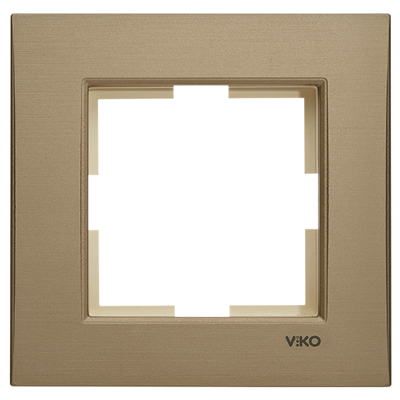 Novella Renkli Ve Ahşap Desenli Çerçeveler Bronz - 1'li