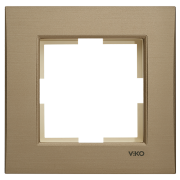 Novella Renkli Ve Ahşap Desenli Çerçeveler Bronz - 2'li