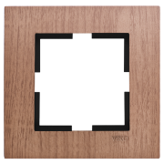 Novella Renkli Ve Ahşap Desenli Çerçeveler Ceviz - 4'lü