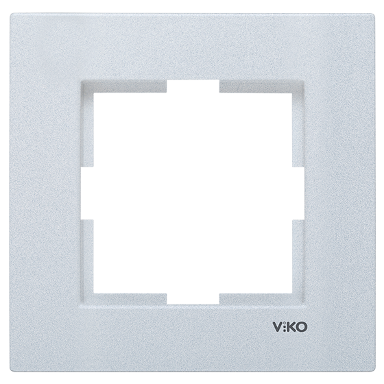 Novella Renkli Ve Ahşap Desenli Çerçeveler Gümüş - 1'li