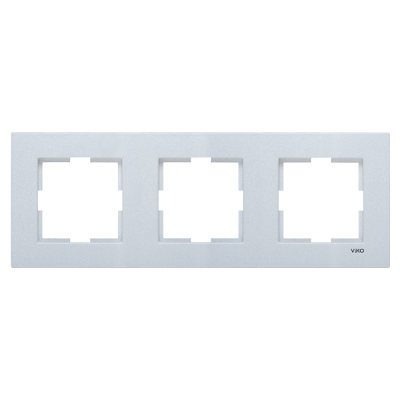 Novella Renkli Ve Ahşap Desenli Çerçeveler Gümüş - 3'lü