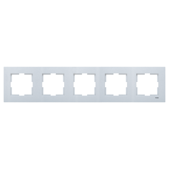 Novella Renkli Ve Ahşap Desenli Çerçeveler Gümüş - 5'li