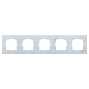 Novella Renkli Ve Ahşap Desenli Çerçeveler Gümüş - 5'li