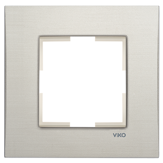 Novella Eloxal Metal Çerçeveler Gümüş - 4'lü